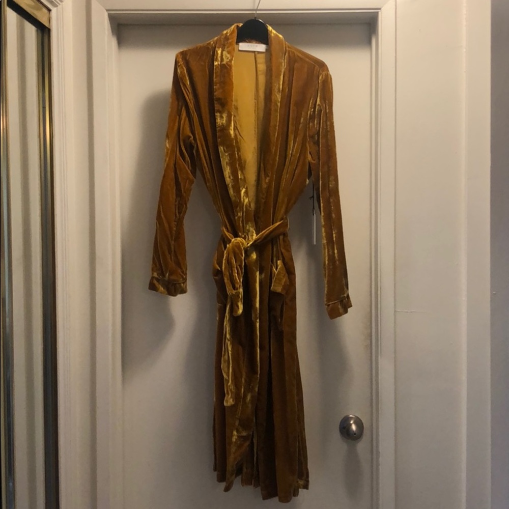 Astr Crushed Velvet Robe